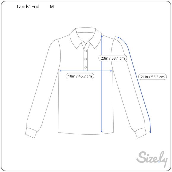 Lands End Womens Burgundy Long-Sleeve Polo Shirt Medium M 100% Cotton Casual Wea - Picture 2 of 6